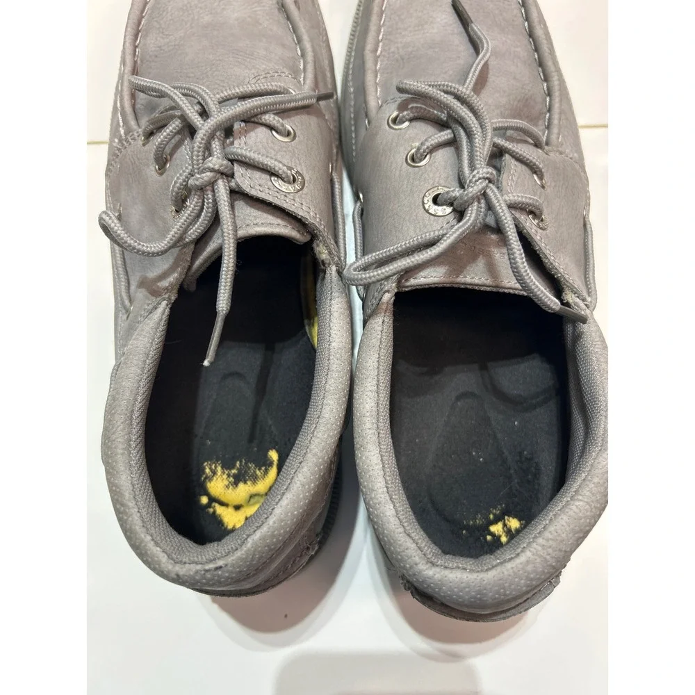 Bass Mens Boat‎ Shoes Lace Up Casual Comfort Loafers Gray Size US 10.5